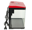 Аквариум PRIME, 15л,  красно-черный, с LED светильником, фильтром и кормушкой