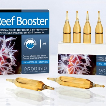 REEF BOOSTER средство стимулирующее рост и развитие кораллов, моллюсков и микрофауны, 6 ампул