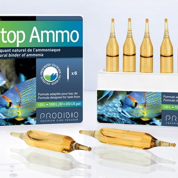 STOP AMMO препарат для нейтрализации аммиака в морской и пресной воде, 6 ампул