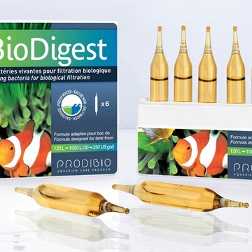 BIO DIGEST гипер-концентрированное бактериальное средство для пресных и морских аквариумов, 6 ампул
