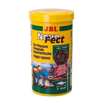 JBL NovoFect - Корм для растительноядных аквариумных рыб и креветок, таблетка, 100 мл / 58 г