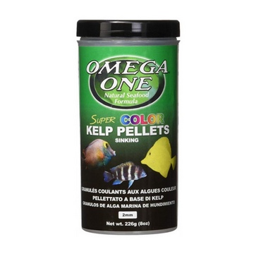 Тонущие гранулы супер цвет Omega One Super COLOR Kelp Pellets Sinking, 226 гр.